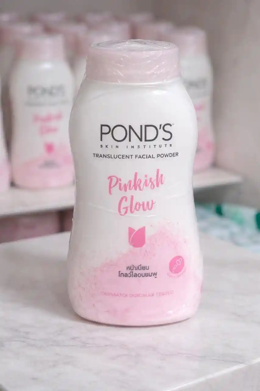 Pond’s Pinkish Glow Facial Powder for instant glow and oil control