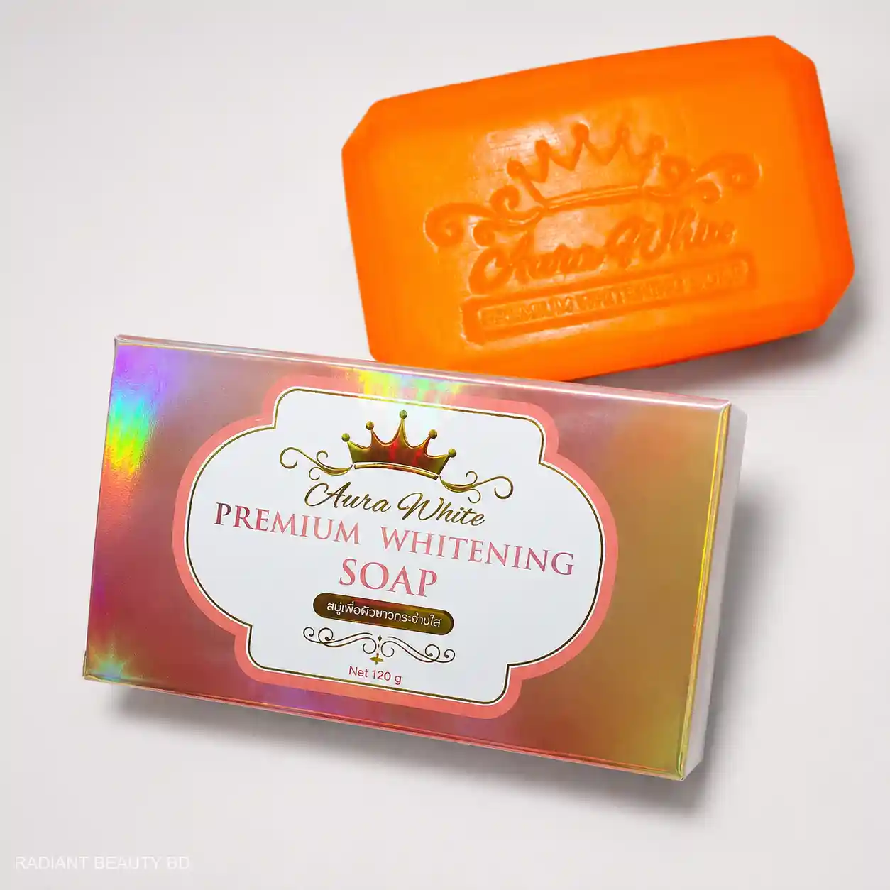 Aura White Premium Whitening Soap 120g brightening cleansing soap Thailand