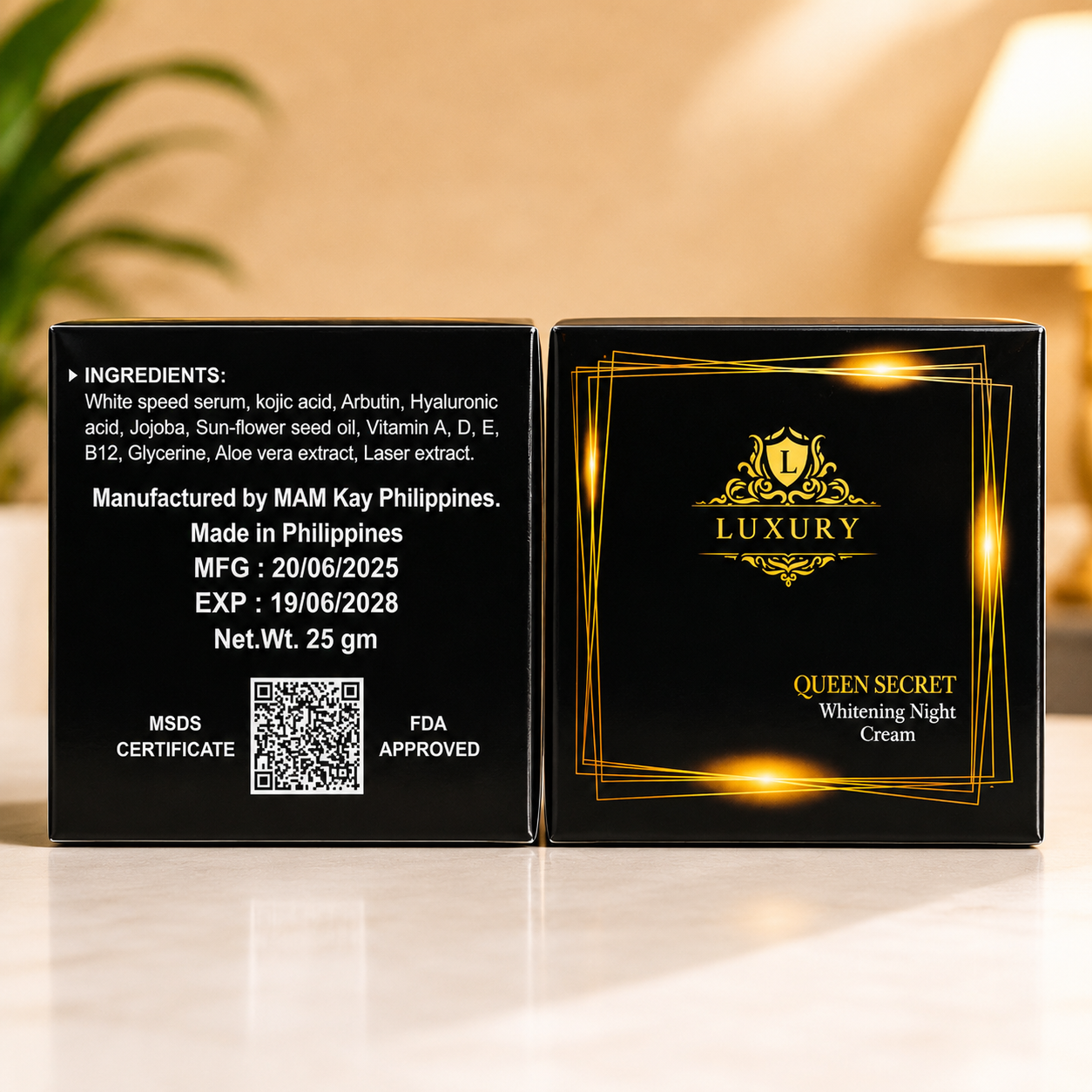 Luxury Queen Secret Whitening Cream 25gm for brightening, pigmentation and spot care