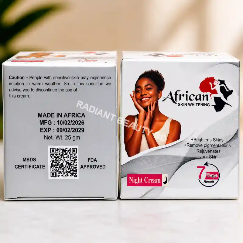 African Night Cream 25gm for whitening, pigmentation, acne and spot removal