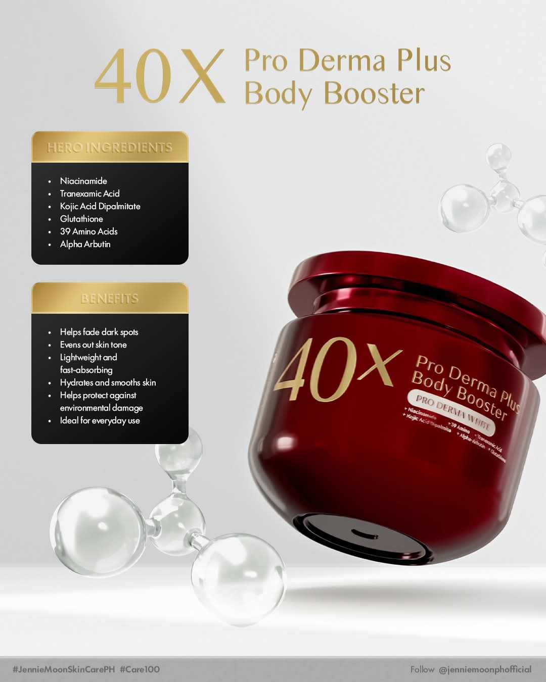 Jennie Moon 40X Pro Derma Plus Body Booster 250g product image