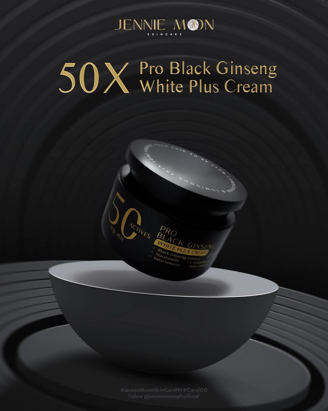 Jennie Moon Pro Black Ginseng White Plus Cream (50C Actives) 250g product image