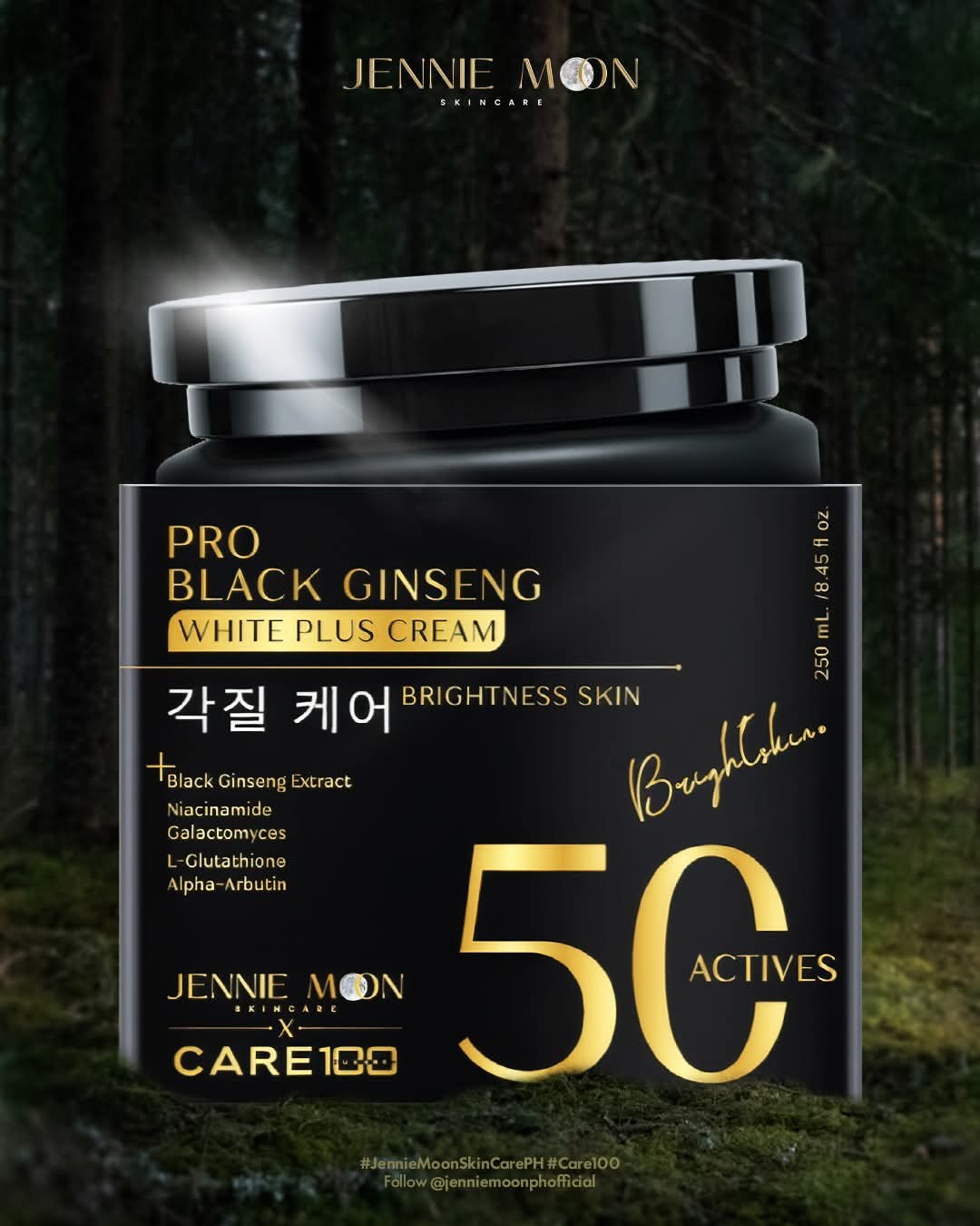 Jennie Moon Pro Black Ginseng White Plus Cream (50C Actives) 250g product image