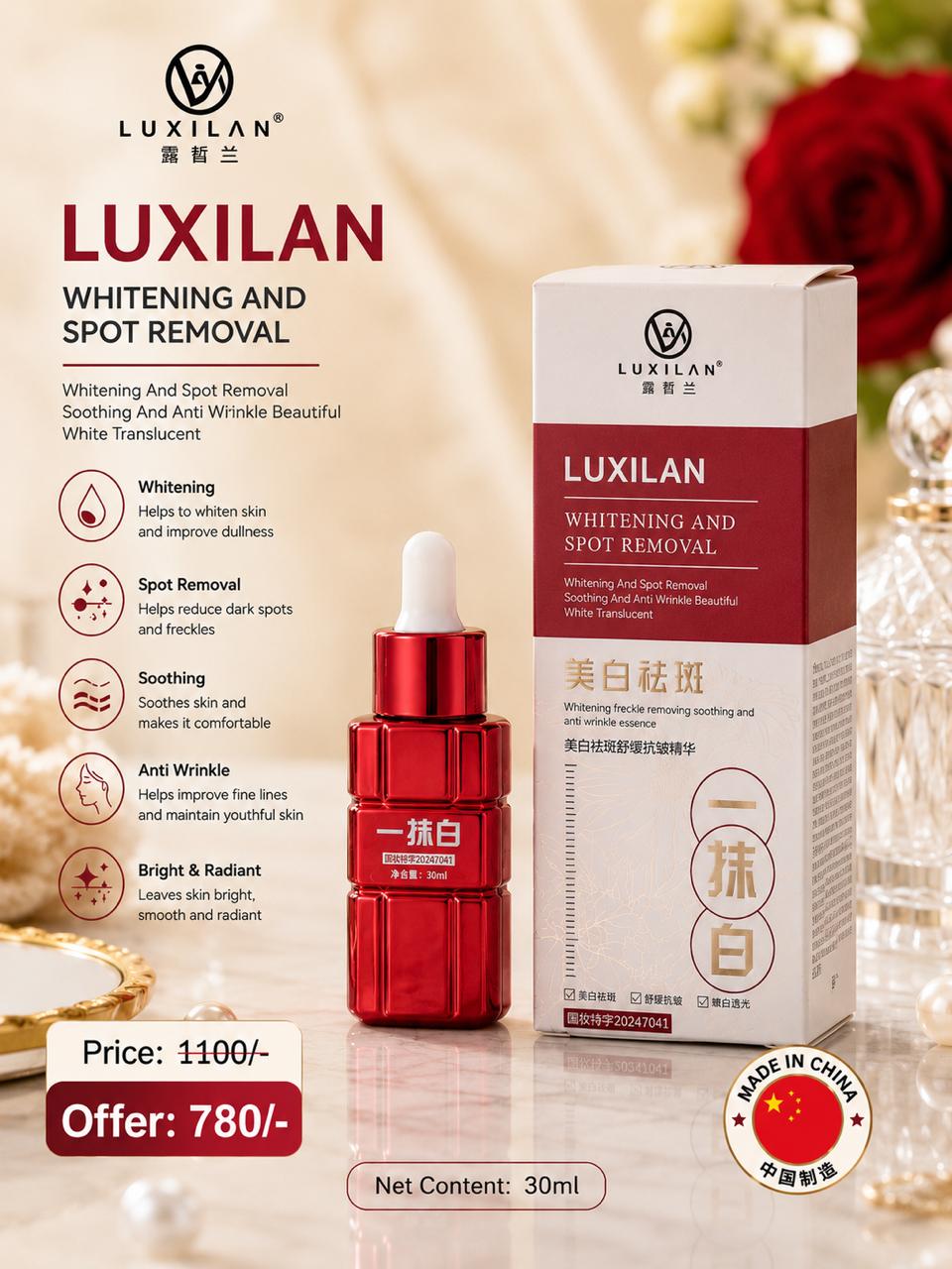 LUXILAN Whitening, Spot-Removing, Soothing & Anti-Wrinkle Essence 30ml product image