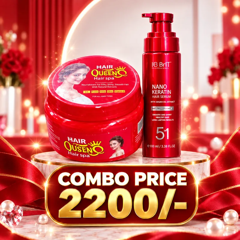 Queen Body Whitening Cream and THE ELF Nano White Dose Serum brightening combo